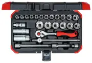 Gedore Red Socket wrench set 3/8 SW6-24mm 26pcs R59003026