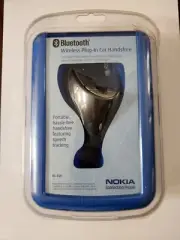 *NOS Packaging Wear Vintage Nokia HF-6W Handsfree Car Kit Speakerphone Bluetooth
