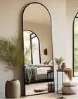 18"x58" Full Length Mirror, Floor Mirror, Arched Full Length Mirror with Stand,