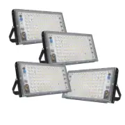 4PCS 100W Led Flood Light Lamp Outdoor Security Garden Yard Spotlight 110V 240V