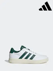 adidas WhiteGreen Breaknet Trainers (E42089) | $115