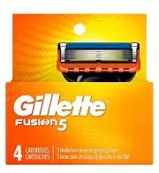 Gillette Fusion 5 Men's Razor Blade Refill 4 Cartridges