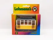 1970's LEHMANNS GNOMY FRICTION DRIVE TRAINS - 970 TRAM CARRIAGE YELLOW UNOPENED