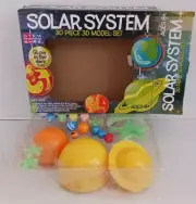 SOLAR SYSTEM 30 Piece Model Set-Stem Glow In The Dark Paint FREE SHIPPING