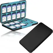Memory Card Case with 20 Card Slots, Memory Card Holder Case for SD and Micro SD Cards, SD Card Case, SD SDHC SDXC Card Storage