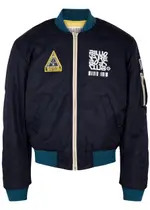 Billionaire Boys Club Outerbanks Printed Nylon Bomber Jacket - Navy - S S