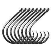 50-100pcs 2XStrong Straight Eye Inline Circle Fishing Hooks 4/0-10/0 Tournament