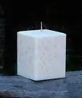 230hr J'Adore Perfume Golden Chaplet Square CANDLE Stylish Bevelled Edges FLORAL