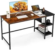 1.2m Computer Table Desk Book Storage Student Study Home Office Workstation Vintage Oak Finish