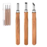 3pcs SK2 High Carbon Steel Wood Chisels Hand Carving Tools Carving Knife Set