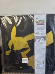 Pokemon Pikachu Gold Black Binder 9 Pockets (360 Cards)