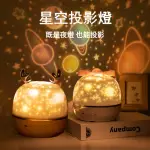 LED 星空投影燈 附6組彩色燈片(旋轉夜燈 USB充電 臥室 床頭燈 夢幻浪漫氣氛)