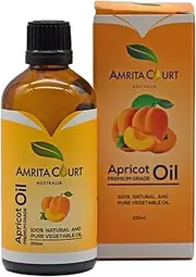 Apricot Oil Premium, Light Weight Base Oil, Pure and Natural, Amrita Court Essential Oils, Carrier Oil, Made in Australia, 100ml Amber Bottle