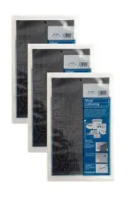 Chartpak 2-inch Black Stick-on Vinyl Numbers (01150), 3 PACKS