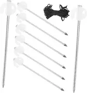 KITANDOVE 1 Set Heavy Duty Camping Tent Stakes Fluorescent Tent Pegs for Hard Ground Portable and Sturdy Anchors Canopies Tarps Camping Accessory