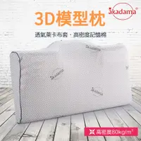 在飛比找蝦皮購物優惠-akadama 【3D模型高密度】人體工學記憶棉枕頭 日本三