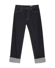 Alexander McQueen Straight-Leg Turn-Up Hem Jeans IT50,IT48 Black