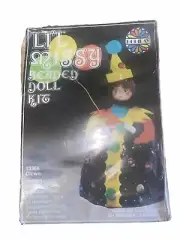 Vintage Holiday 13386 CLOWN Hat Girl Li'l Missy Bead Sequin Ornament Doll Sealed