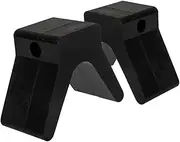 Zerodeko Boat Trailer Bow Stop Block V-Shaped Rubber Stop for Marine Trailers Protects Hull Simple Installati