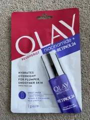 New Olay Regenerist Niacinamide + Retinol24 Sheet Mask Masks 1 Piece