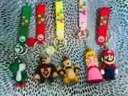 New Super Mario Bros 3D Rubber Keychain with Vibrant Strap and Pendant BARGAIN