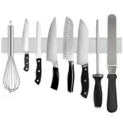 Vivva 30/40/50CM Stainless Steel Magnetic Knife Holder Rack Tool Shelf Utensils Adhesive-2 Colours