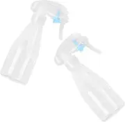 Kisangel 2Pcs Plastic Hand Pressure Spray Bottles Small Watering Can for Plants Hairdressing Household Cleaning Durable Fine Mist Spray Bottles