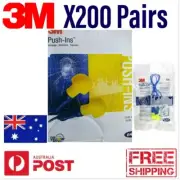 New Box - 3M(TM), E-A-R(TM), Push-Ins(TM), Earplug Corded 200 pairs TRACKED AU