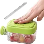 Cube Ice Mold - 500ml Ice Tray Bottle,Easy Release Portable Hot Weather Supplies with Lid and Straw for Daily Life Kitchen Picnic Camping Gathering