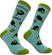 [Crazy Dog T-shirts] Women's Pickleball Legend Socks Funny Sarcastic Pickle Ball Lovers Paddle Joke Footwear