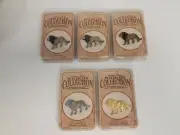 George G. Harris Wildlife Collection Pewter Lion Pin Set of 5 Gold Gray Brown