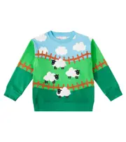 [Stella McCartney Kids] Stella McCartney Kids Printed cotton fleece sweatshirt Y 6 multicoloured
