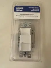 BROAN NuTone 2 Switch ~ Two Switches / 2 Function Control ~ Model P68W ~ White