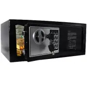 Electronic Keypad And Key Security Safe Lock Box Steel Digital Deposit for Ho...