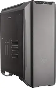 Cooler Master MasterCase SL600M Black Edition – Aluminium PC Case with Superior Vertical Airflow and Noise Reduction, Tempered Glass Side Panel, Proximity Lighting and Advanced Hardware Compatibility