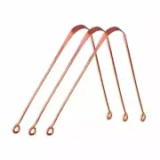 Copper Tongue Cleaner, Scrapper For Fresh Clean Breath pack of 03