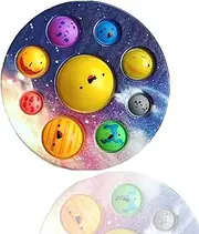 Planet Simple Bubble Dimple Fidget Popper, Planets for Kids Solar System Toys, Simple Bubble Dimple Fidget Toys for Kids Stress Relief Anti-Anxiety ADHD (Starry sky1)