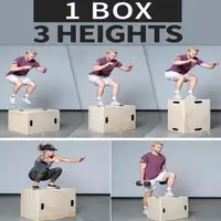 在飛比找蝦皮購物優惠-訓練跳箱木質跳箱健身訓練木質跳箱商用健身木箱超厚體能訓練彈跳