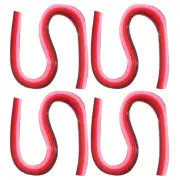 480 Pcs 540 x 3mm Rainbow Quilling Strips Paper, Gradient Red