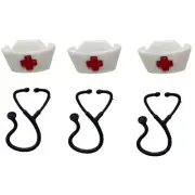 Heartbeat Helper - Nurse Doctor Buttons - Shelly's Buttons - Craft Sewing Scrap