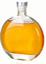 Lead-Free Crystal Decanter, Decanter Liquor Bottle,Whiskey Decanter with Airtight Glass Stoppern, Whiskey Vodka Bourbon Alcohol Decanter for Home, Bar, Gift, Party Decor