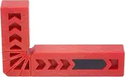ABS 90 Degree Positioning Square, Corner Clamping Tool with Measurement Scale for Woodworking, Picture Frame Assembly, Angle Mapping