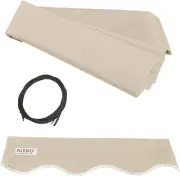 Patio Awning Fabric , Polyester Canopy with UV Protection, Ivory, 16X10 Feet