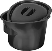 TOKIDNY Elderly Commode Pot with Lid Portable Chamber Pot for Home Use Smooth Edges Easy to Clean for Patients Convenient Bathroom