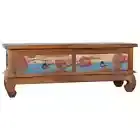 Solid Teak Wood TV Cabinet Stand Stereo Hifi Cabinet Multi Colours vidaXL