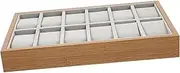 LIFKOME Watch Box Organizer Elegant Storage Case with Multiple Compartments for Displaying Watches for Personal Use as Decorative present