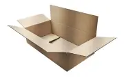 Flat Corrugated Boxes, ECT-32 Brown Shipping/Moving 25 Boxes, 22 x 12 x 6"