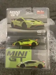 1:64 LAMBORGHINI HURACAN STO VERDE CITREA MINI GT 547 Brand New And Sealed