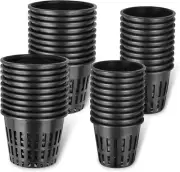 40Pack 2 Inch 3 Inch Net Cups Garden Slotted Mesh Heavy Duty Net Pots Wide Lip
