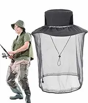 Fly Net for Head, Soft Breathable Face Protection Cover, Comfortable Shield, Lightweight Fine Mesh Design, UV Protection for Outdoor Work, Perfect for Gardening Hiking Camping